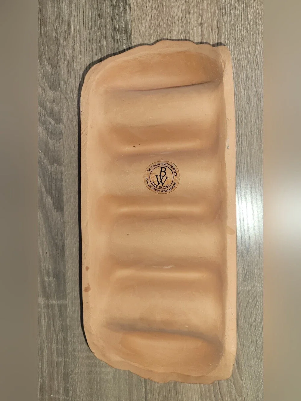 Bentson-West Terracotta Sun Accent Taco Holder Natural Terra Cotta Vintage
